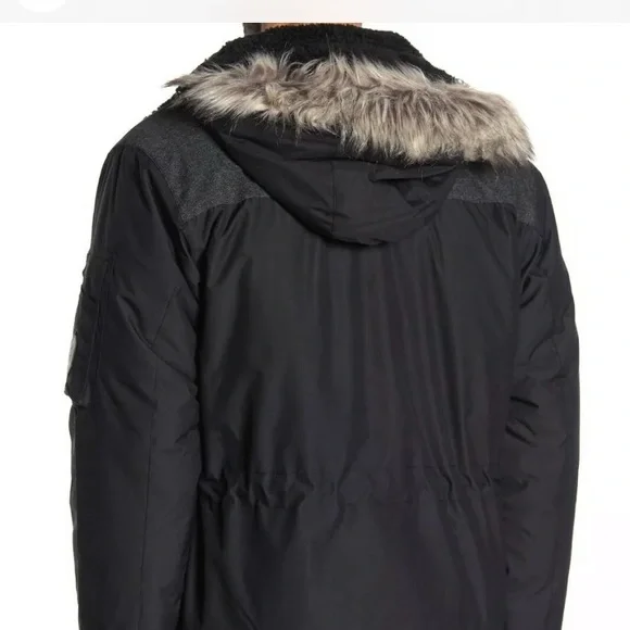 Men’s Free Country Faux Fur hooded Parka NWT